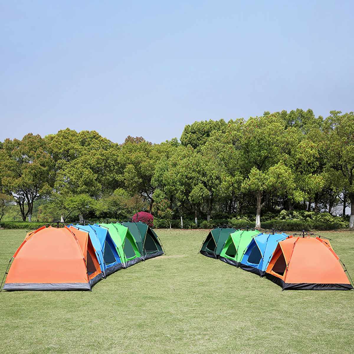 Cheap Goat Tents 3 4 Person Automatic Opening up Tent Camping Tent Easy Instant Setup Protable Backpacking for Sun Shelter Travelling Hiking   